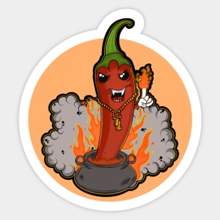 chili with very hot meat Sticker